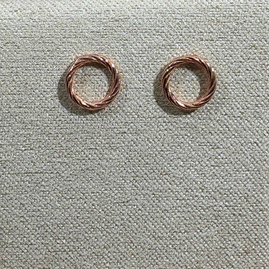 Studs Rose - geriffeltes Finish